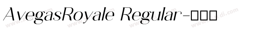 AvegasRoyale Regular字体转换
